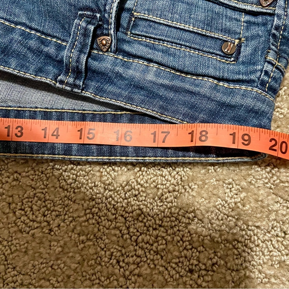 Kut from the Kloth 18W Blue Embroidered Pockets Med Wash Straight Leg Jeans - Picture 6 of 10